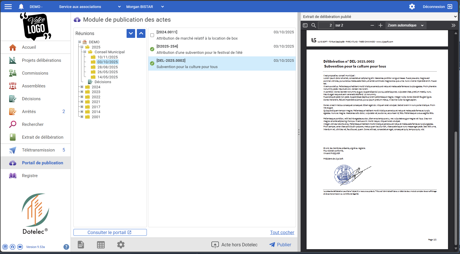 ACTES - Portail de publication