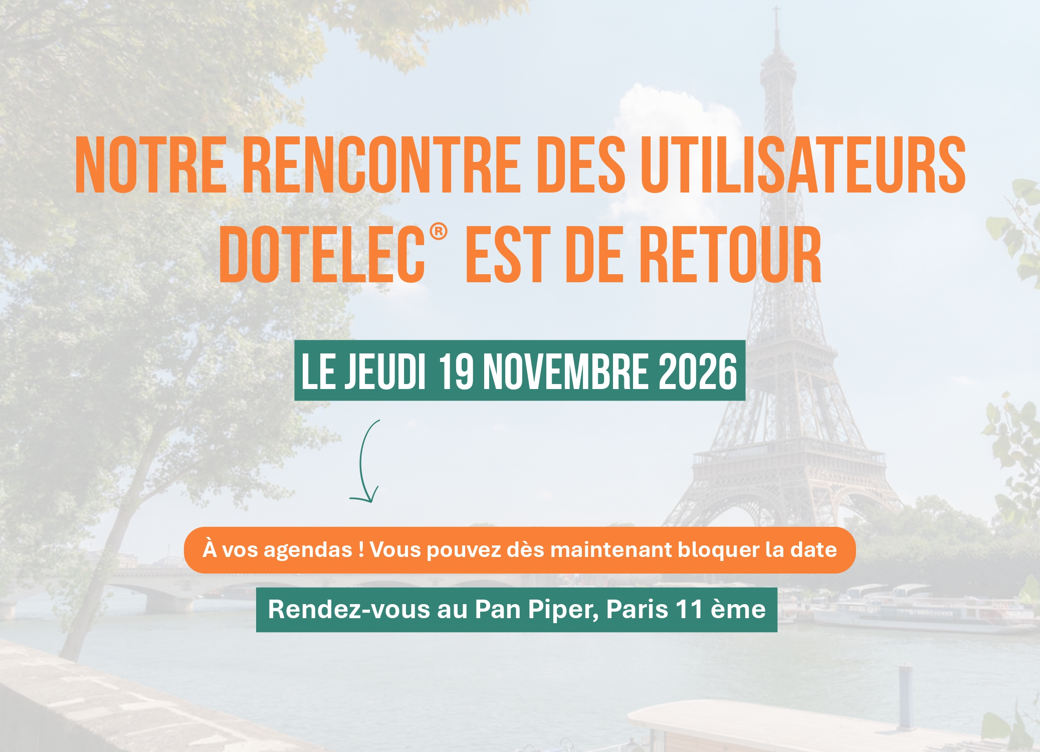 La rencontre des Utilisateurs Dotelec® est de retour !